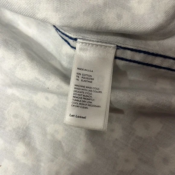 Kate Spade Saturday Blue Poppy Floral Denim Jacket Size XS - Picture 7 of 7